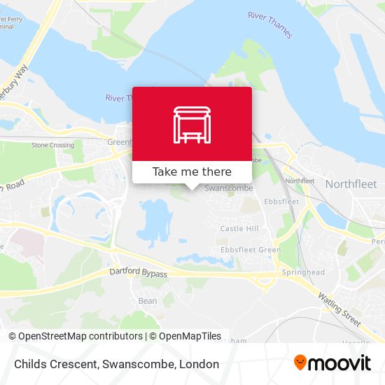 Childs Crescent, Swanscombe map