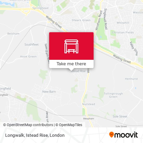 Longwalk, Istead Rise map