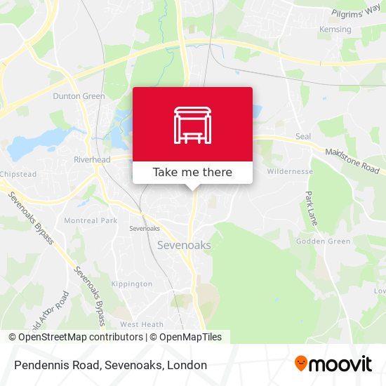 Pendennis Road, Sevenoaks map