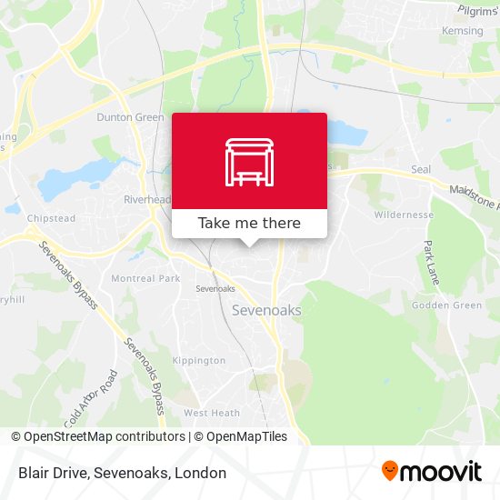 Blair Drive, Sevenoaks map