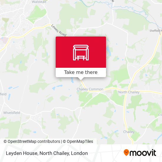 Leyden House, North Chailey map