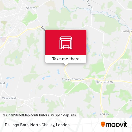Pellings Barn, North Chailey map