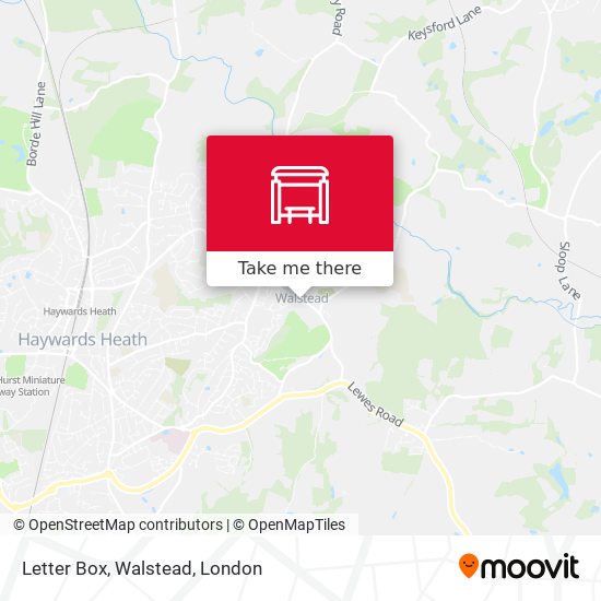 Letter Box, Walstead map