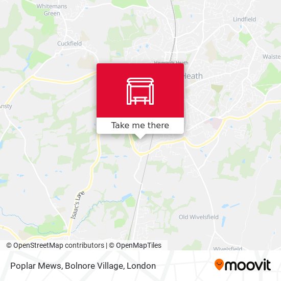 Poplar Mews, Bolnore Village map