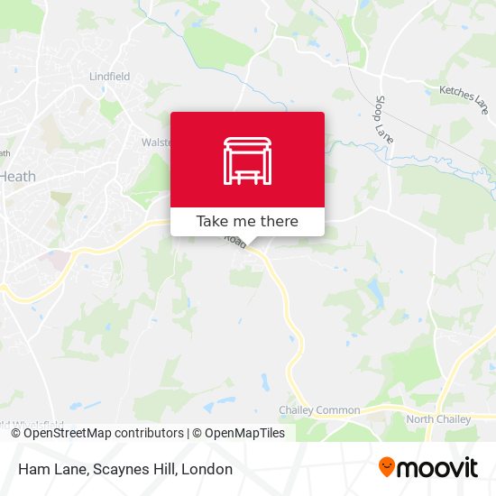 Ham Lane, Scaynes Hill map