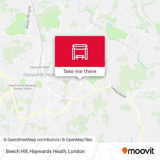Beech Hill, Haywards Heath map