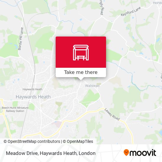Meadow Drive, Haywards Heath map