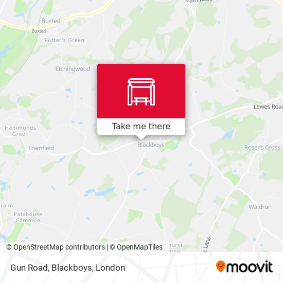 Gun Road, Blackboys map