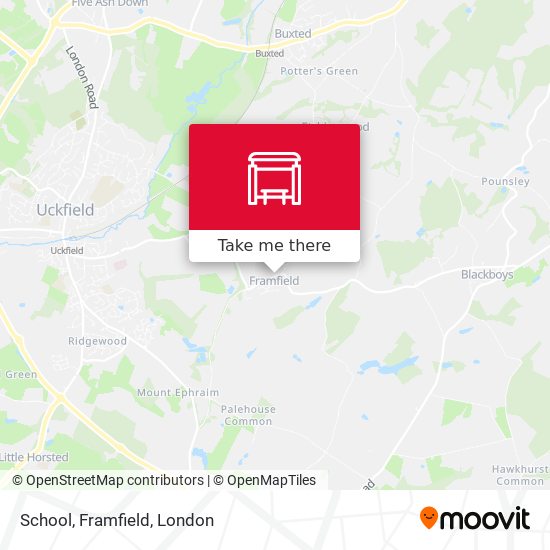 School, Framfield map