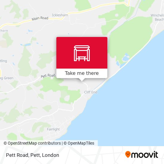 Pett Road, Pett map