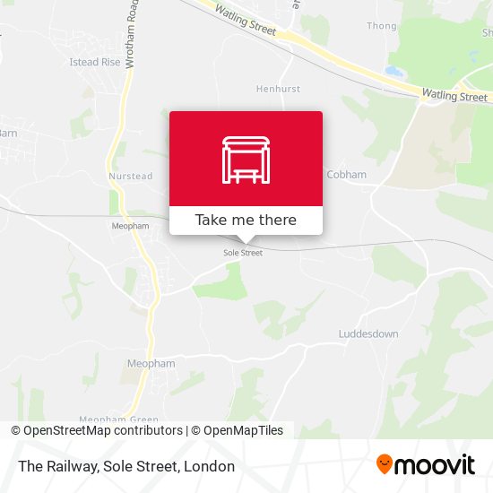 The Railway, Sole Street map