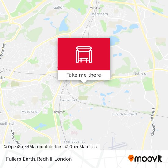 Fullers Earth, Redhill map