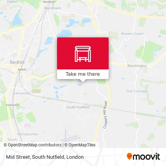 Mid Street, South Nutfield map