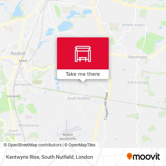 Kentwyns Rise, South Nutfield map