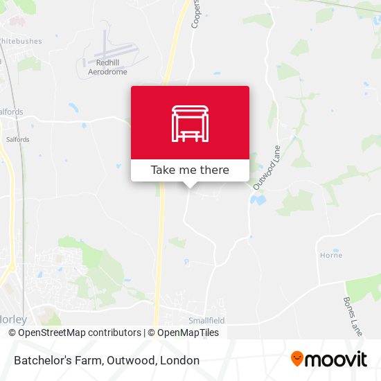 Batchelor's Farm, Outwood map