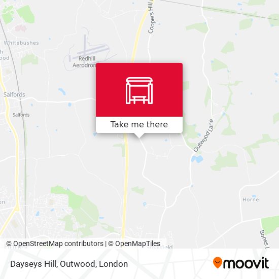 Dayseys Hill, Outwood map