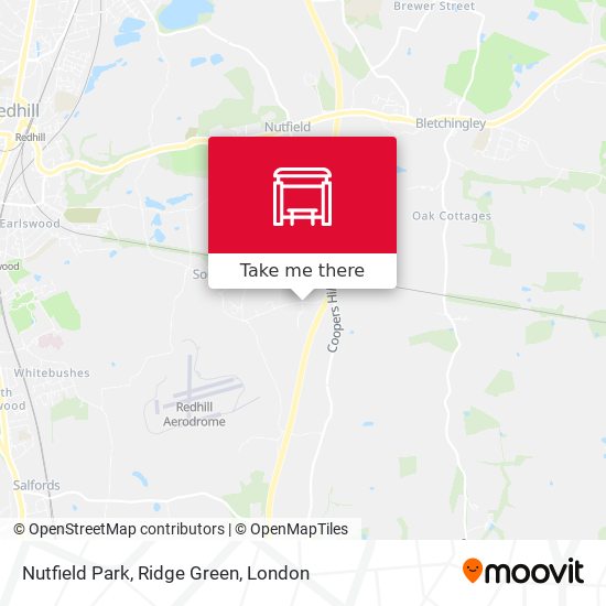 Nutfield Park, Ridge Green map
