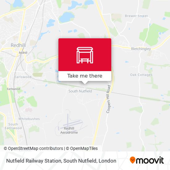Nutfield Railway Station, South Nutfield map
