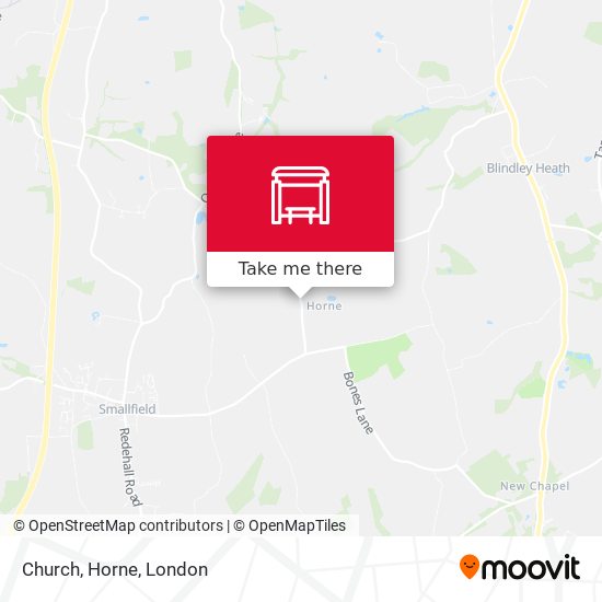Church, Horne map