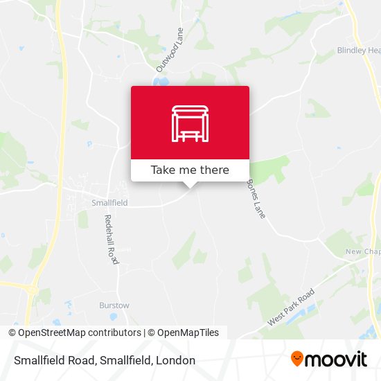 Smallfield Road, Smallfield map