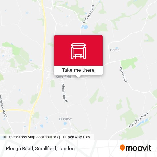 Plough Road, Smallfield map