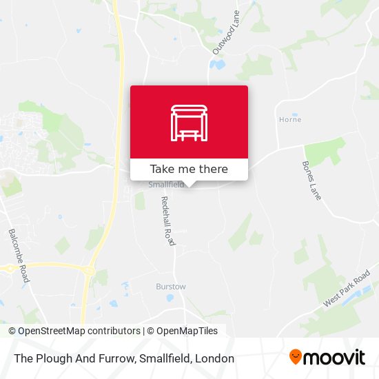 The Plough And Furrow, Smallfield map