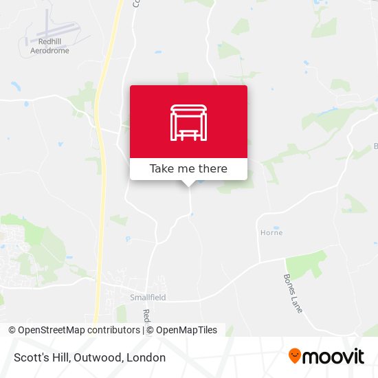 Scott's Hill, Outwood map