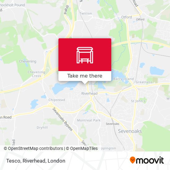 Tesco, Riverhead map