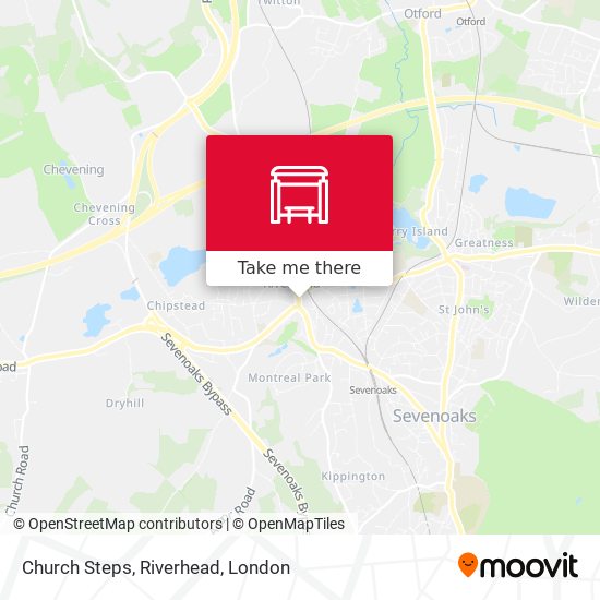 Church Steps, Riverhead map