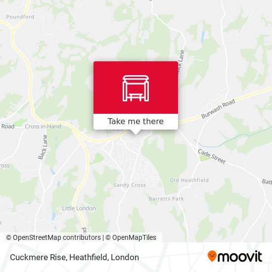 Cuckmere Rise, Heathfield map