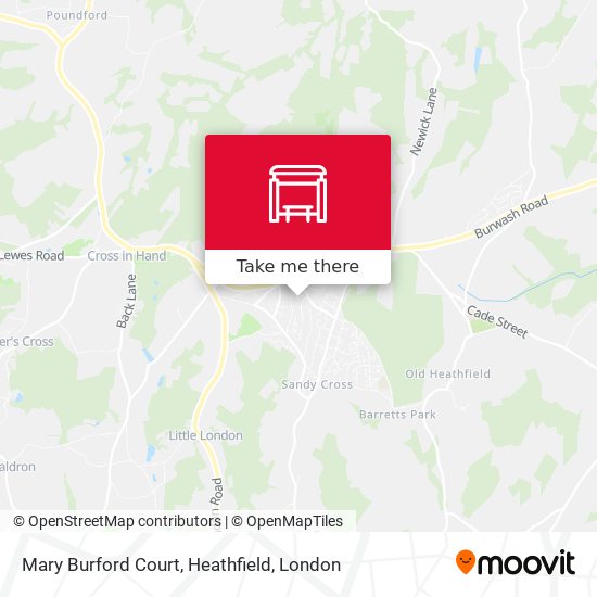 Mary Burford Court, Heathfield map
