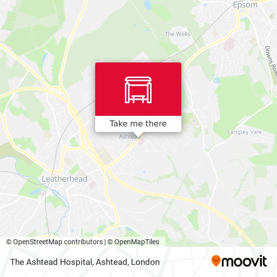 The Ashtead Hospital, Ashtead map