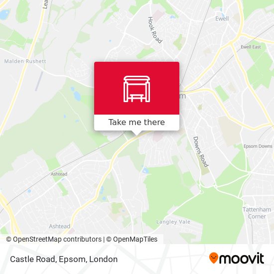 Castle Road, Epsom map