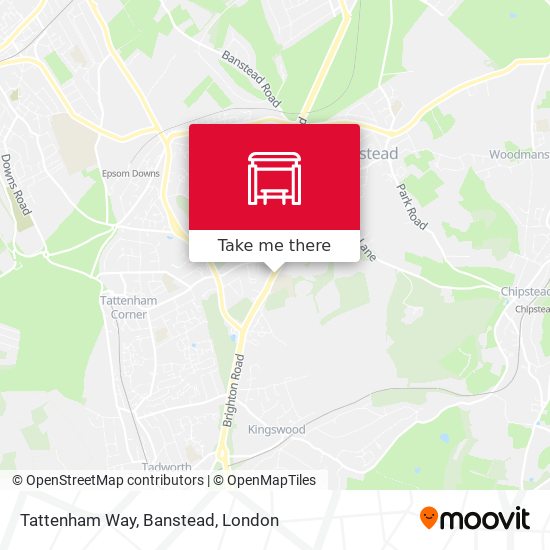 Tattenham Way, Banstead map