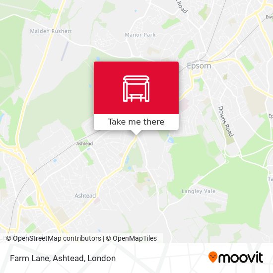 Farm Lane, Ashtead map