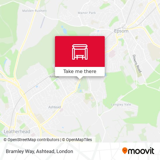 Bramley Way, Ashtead map