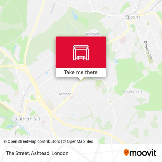 The Street, Ashtead map