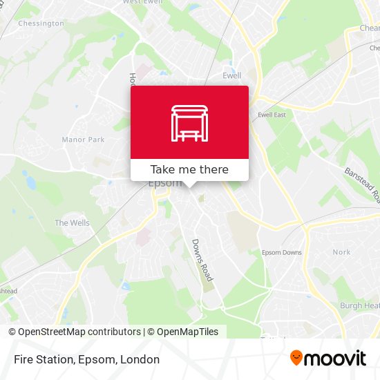 Fire Station, Epsom map