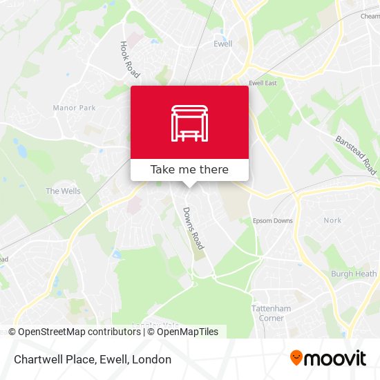 Chartwell Place, Ewell map