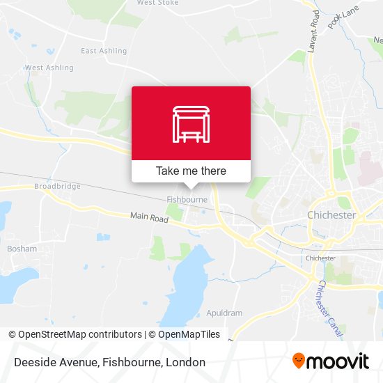 Deeside Avenue, Fishbourne map
