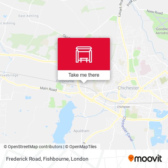 Frederick Road, Fishbourne map