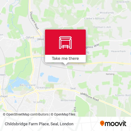 Childsbridge Farm Place, Seal map