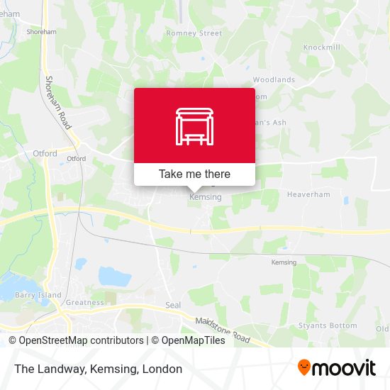 The Landway, Kemsing map