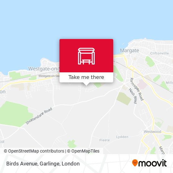 Birds Avenue, Garlinge map