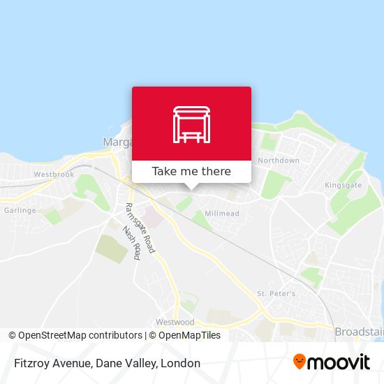 Fitzroy Avenue, Dane Valley map