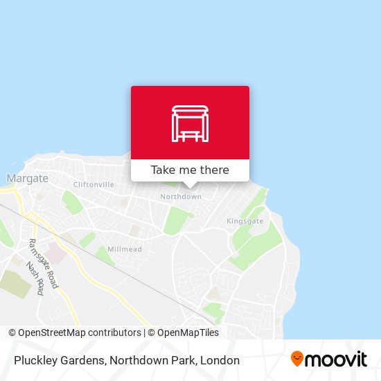 Pluckley Gardens, Northdown Park map