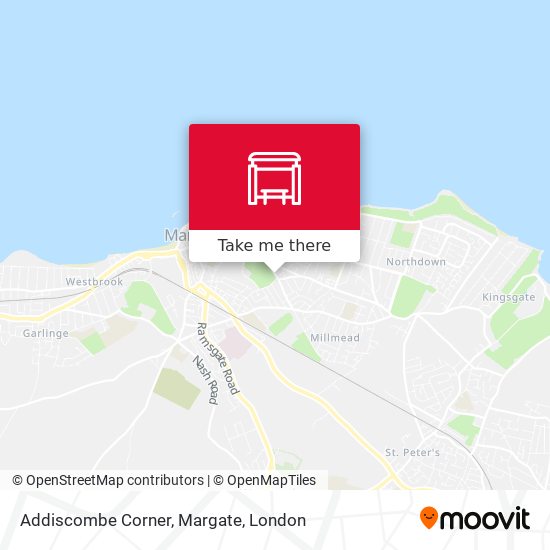 Addiscombe Corner, Margate map