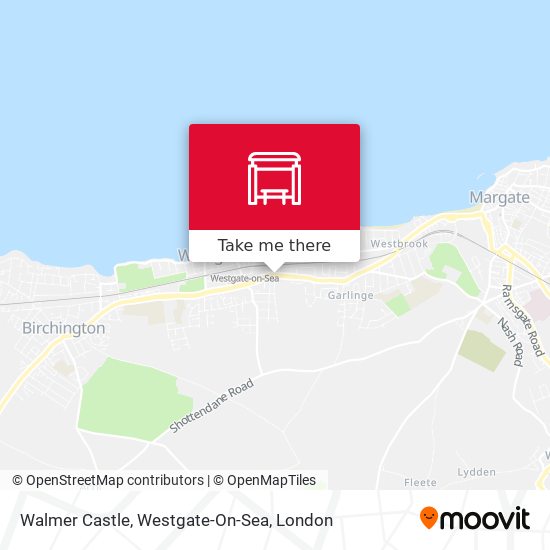 Walmer Castle, Westgate-On-Sea map