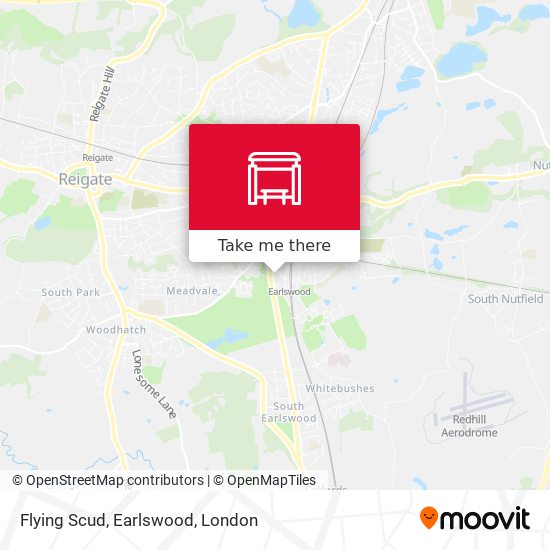 Flying Scud, Earlswood map