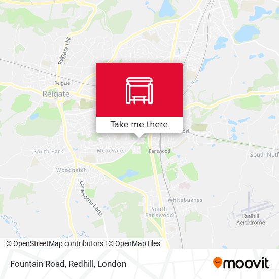 Fountain Road, Redhill map